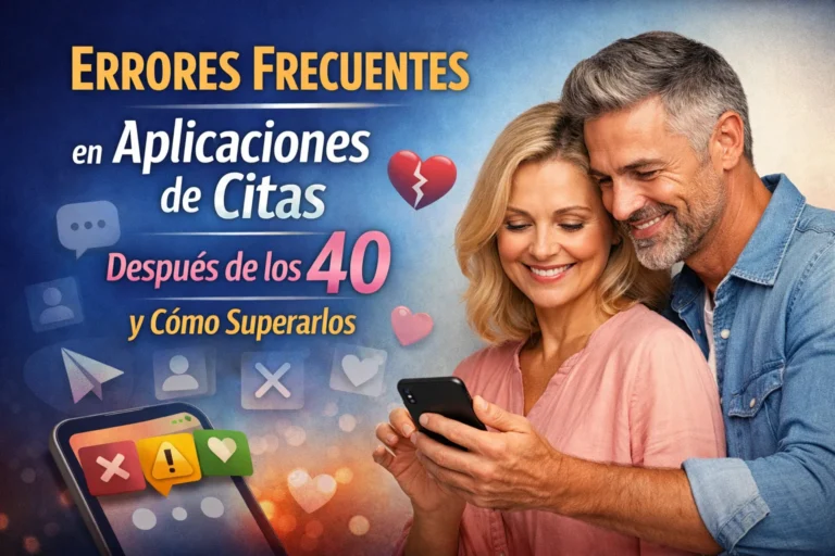 Errores frecuentes en aplicaciones de citas después de los 40 y cómo superarlos